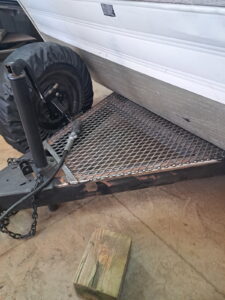 camper hitch modification