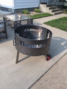 personalize fire pit